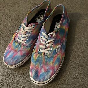 Women’s Tie Dye Vans Size 7.5 in New condition.